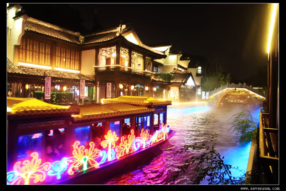 南京秦淮河夜景2020