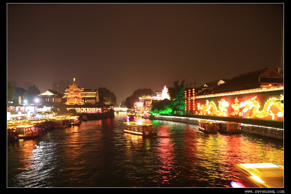 南京秦淮河夜景2020